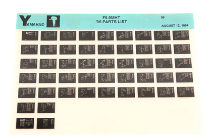 OEM Yamaha YN021-21 1995 F9.9MHT Parts List Microfiche