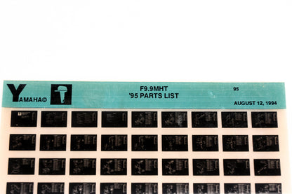 OEM Yamaha YN021-21 1995 F9.9MHT Parts List Microfiche