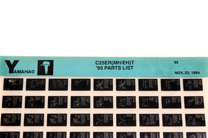 OEM Yamaha YN021-23 1995 C25ER(MH/EH)T Parts List Microfiche