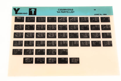 OEM Yamaha YN021-24 1994 C30(MH/ER)S Parts List Microfiche