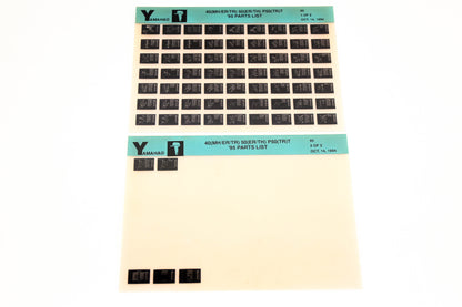 OEM Yamaha YN021-27 1995 40(MH/ER/TR) 50(ER/TH) P50(TR)T Parts List Microfiche Lot