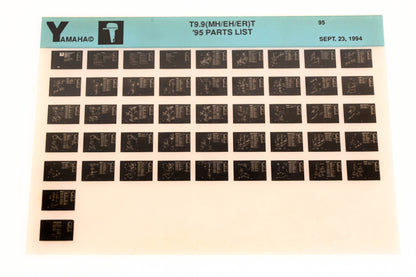 OEM Yamaha YN021-28 1995 T9.9(MH/EH/ER)T Parts List Microfiche