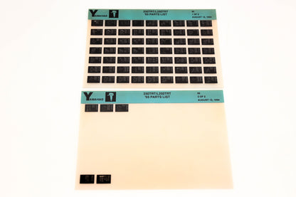 OEM Yamaha YN021-29 1995 250TRT/L250TRT Parts List Microfiche Lot