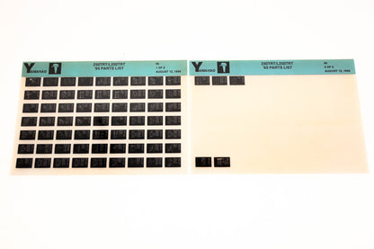 OEM Yamaha YN021-29 1995 250TRT/L250TRT Parts List Microfiche Lot