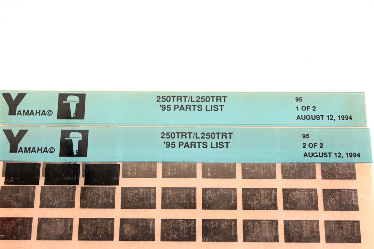 OEM Yamaha YN021-29 1995 250TRT/L250TRT Parts List Microfiche Lot