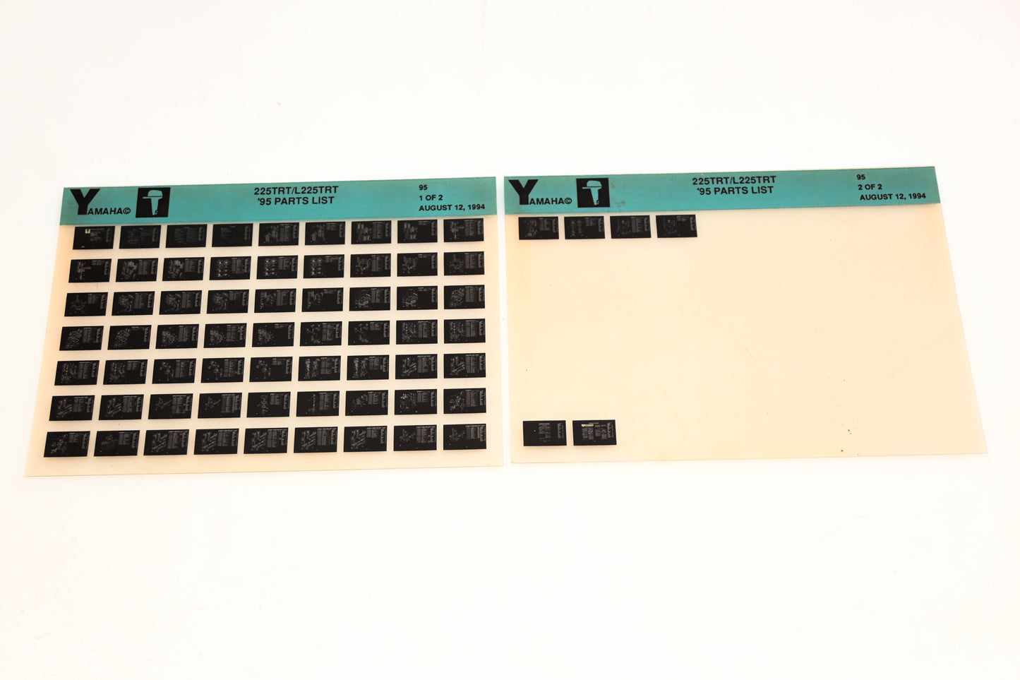 OEM Yamaha YN021-31 1995 225TRT/L225TRT Parts List Microfiche Lot