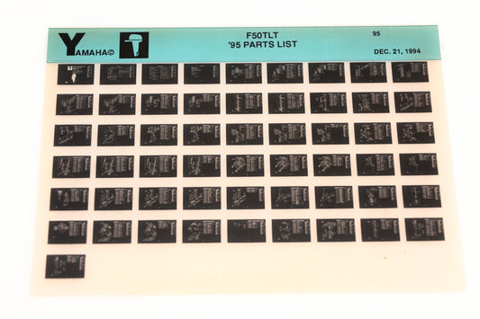 OEM Yamaha YN021-35 1995 F50TLT Parts List Microfiche