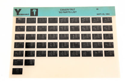 OEM Yamaha YN021-36 1995 C55(ER/TR)T Parts List Microfiche