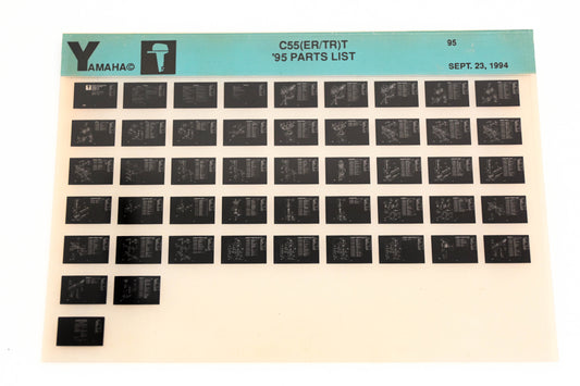 OEM Yamaha YN021-36 1995 C55(ER/TR)T Parts List Microfiche