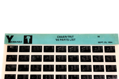 OEM Yamaha YN021-36 1995 C55(ER/TR)T Parts List Microfiche