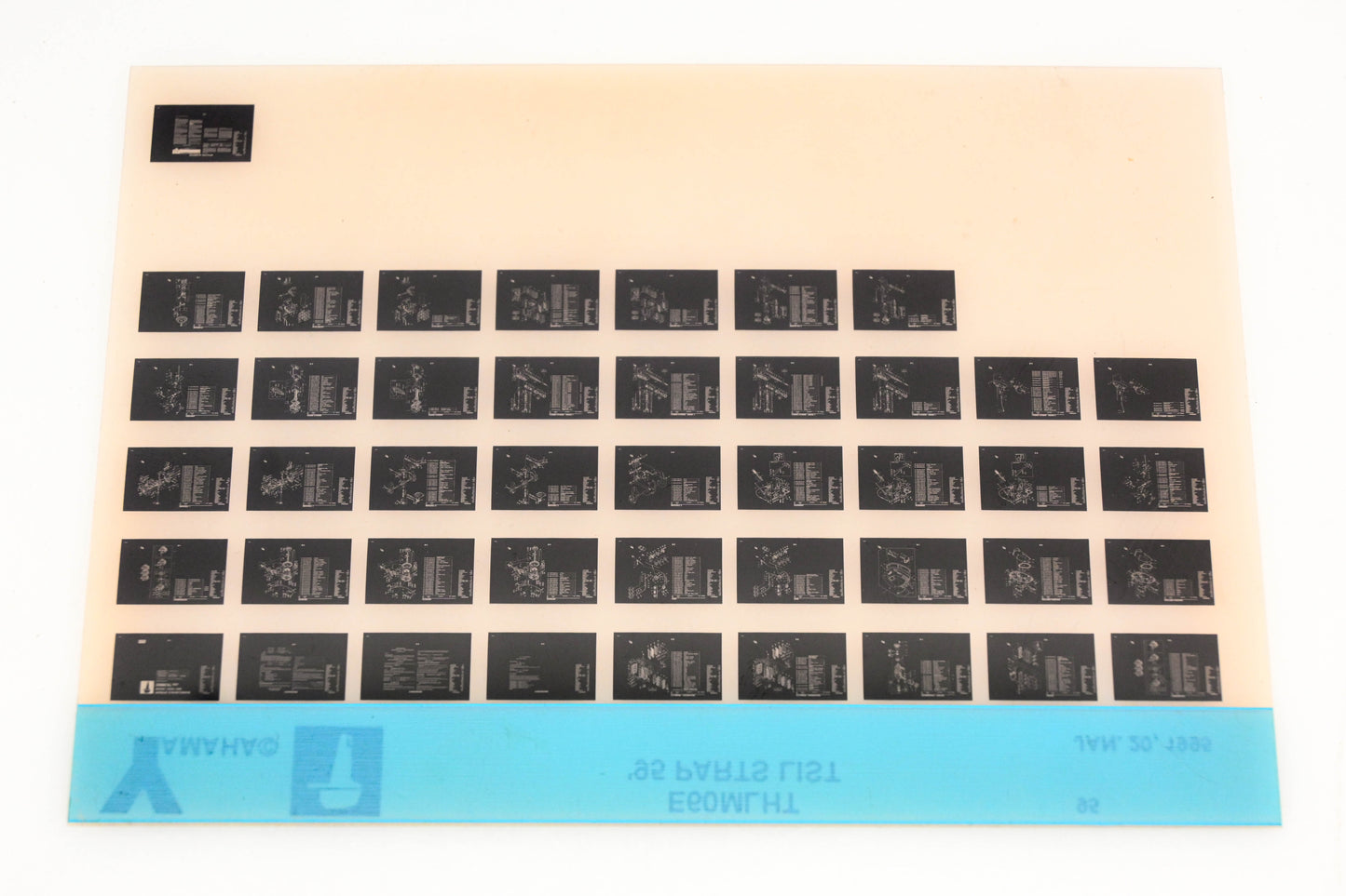 OEM Yamaha YN021-37 1995 E60MLHT Parts List Microfiche