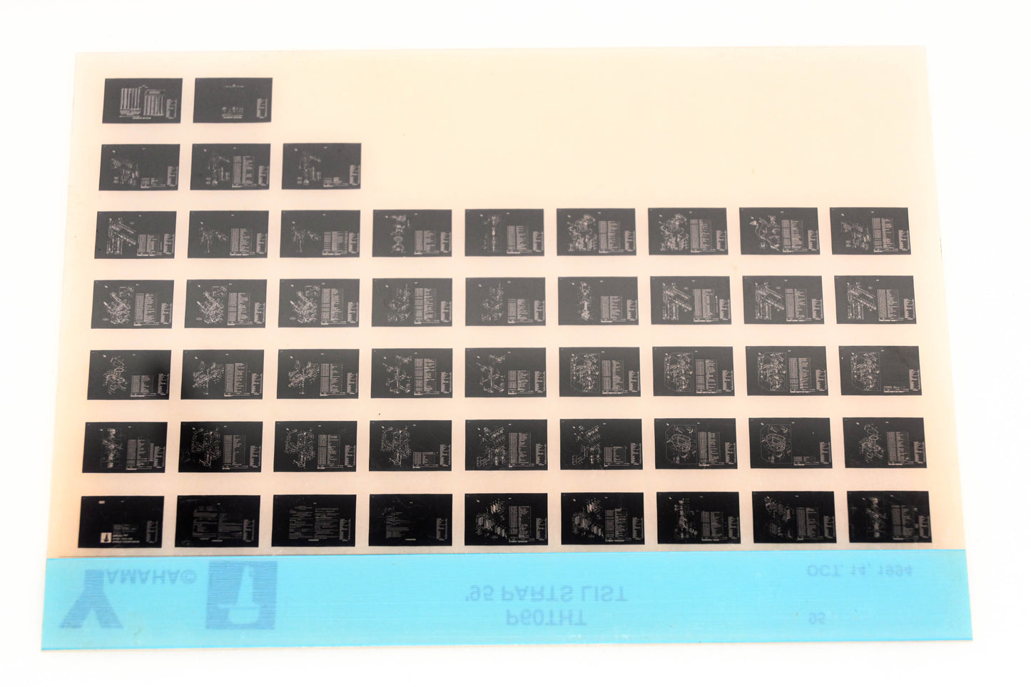 OEM Yamaha YN021-38 1995 P60THT Parts List Microfiche