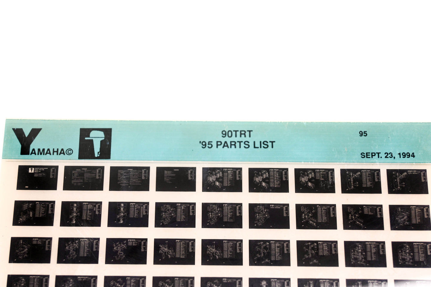 OEM Yamaha YN021-42 1995 90TRT Parts List Microfiche