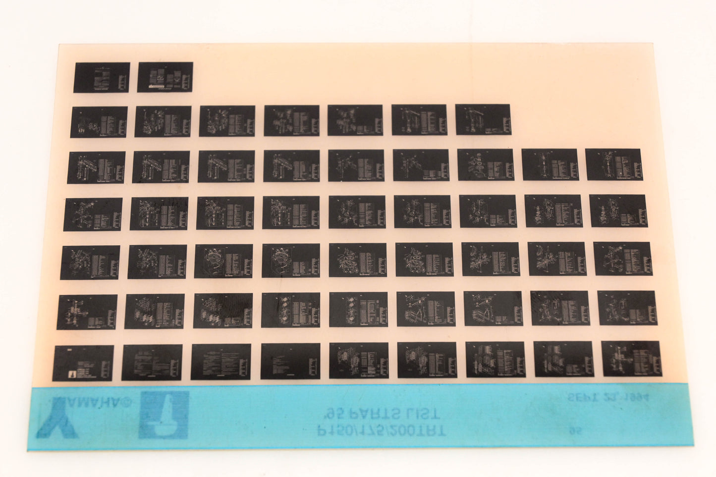OEM Yamaha YN021-44 1995 P150/175/200TRT Parts List Microfiche