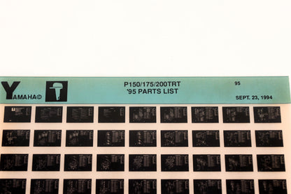 OEM Yamaha YN021-44 1995 P150/175/200TRT Parts List Microfiche