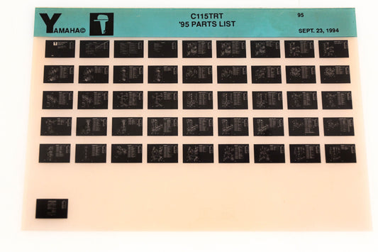 OEM Yamaha YN021-45 1995 C115TRT Parts List Microfiche