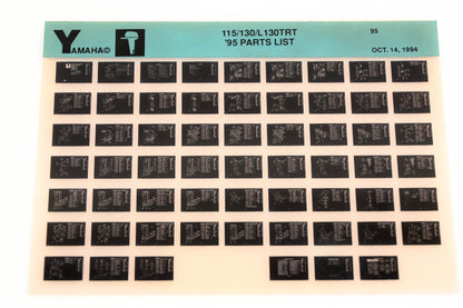 OEM Yamaha YN021-46 1995 115/130/L130TRT Parts List Microfiche