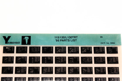 OEM Yamaha YN021-46 1995 115/130/L130TRT Parts List Microfiche
