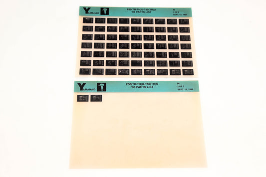 OEM Yamaha YN021-48 1996 F50(TR/TH)U-T50(TR)U Parts List Microfiche Lot