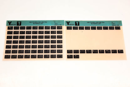 OEM Yamaha YN021-49 1996 150/175/200/L150/L200 TRU Parts List Microfiche Lot