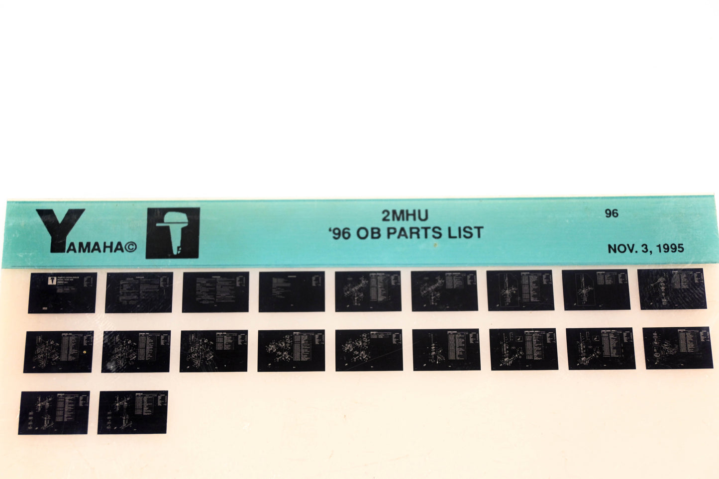 OEM Yamaha YN021-50 1996 2MHU Outboard Parts List Microfiche