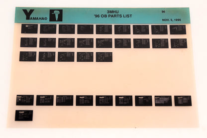 OEM Yamaha YN021-52 1996 3MHU Outboard Parts List Microfiche