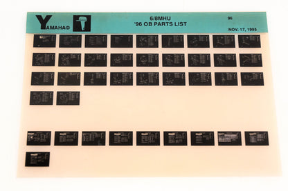 OEM Yamaha YN021-54 1996 6/8MHU Outboard Parts List Microfiche