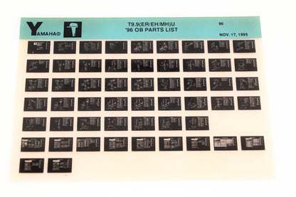 OEM Yamaha YN021-56 1996 T9.9(ER/EH/MH)U Outboard Parts List Microfiche
