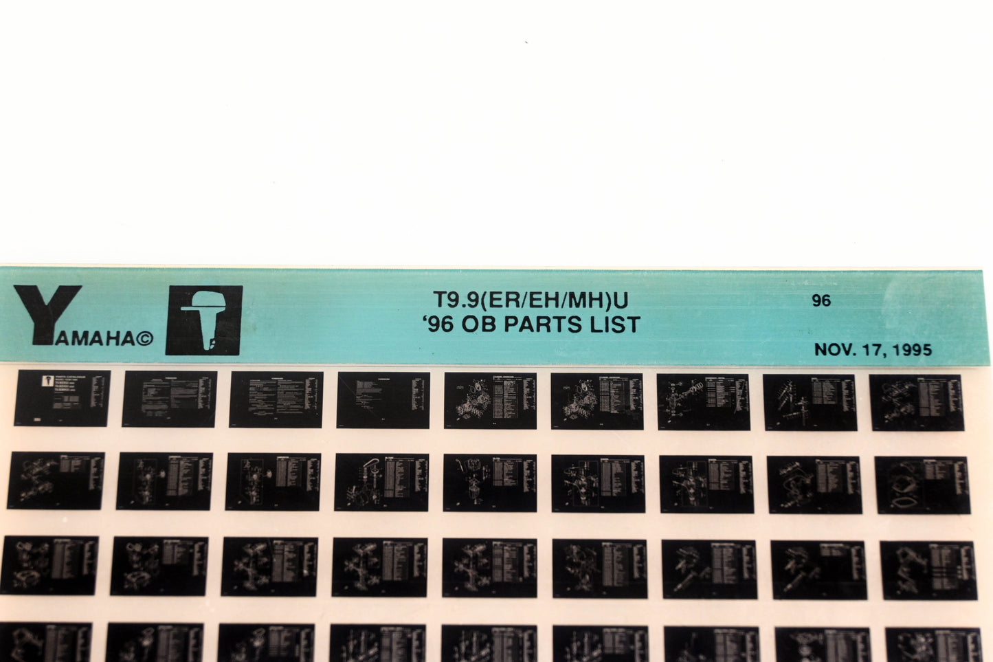 OEM Yamaha YN021-56 1996 T9.9(ER/EH/MH)U Outboard Parts List Microfiche