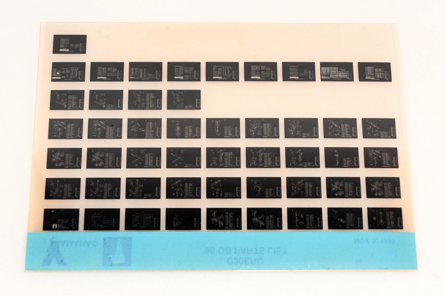 OEM Yamaha YN021-61 1996 C30ERU Outboard Parts List Microfiche