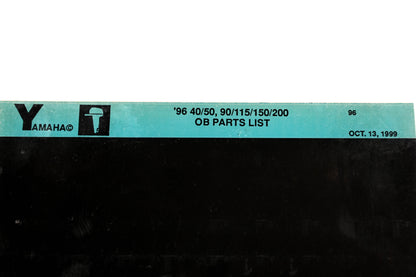 OEM Yamaha YN021-64 1996 40/50, 90/115/150/200 Outboard Parts List Microfiche