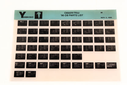 OEM Yamaha YN021-65 1996 C60(ER/TR)U Outboard Parts List Microfiche
