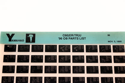 OEM Yamaha YN021-65 1996 C60(ER/TR)U Outboard Parts List Microfiche