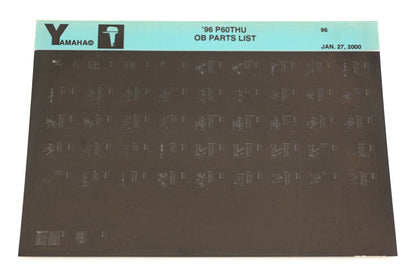 OEM Yamaha YN021-67 1996 P60THU Outboard Parts List Microfiche