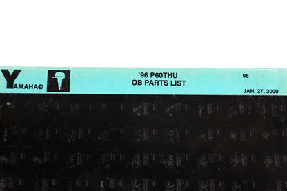 OEM Yamaha YN021-67 1996 P60THU Outboard Parts List Microfiche