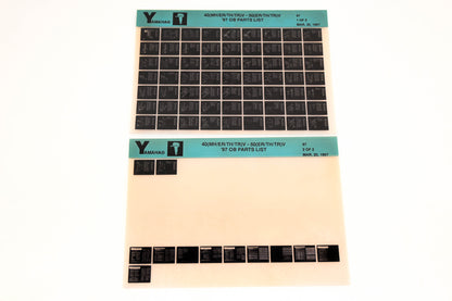 OEM Yamaha YN008-35 1997 40(MH/ER/TH/TR)V-50(ER/TH/TR)V Parts List Microfiche Lot