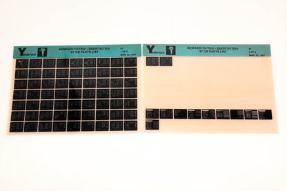 OEM Yamaha YN008-35 1997 40(MH/ER/TH/TR)V-50(ER/TH/TR)V Parts List Microfiche Lot
