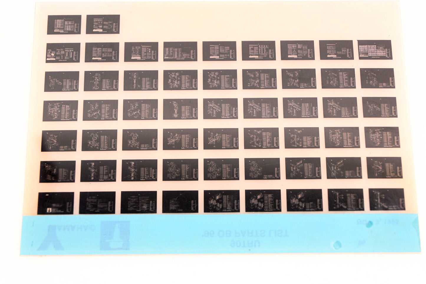 OEM Yamaha YN008-36 1996 90TRU Outboard Parts List Microfiche
