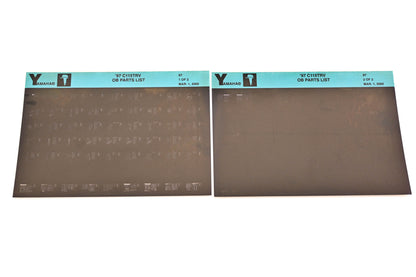 OEM Yamaha YN008-37 1997 C115TRV Outboard Parts List Microfiche Lot