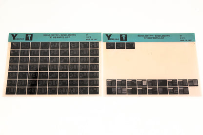 OEM Yamaha YN008-39 1997 S225/L225TRV-S250/L250TRV Parts List Microfiche Lot