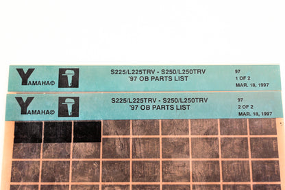 OEM Yamaha YN008-39 1997 S225/L225TRV-S250/L250TRV Parts List Microfiche Lot