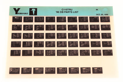 OEM Yamaha YN008-40 1996 C115TRU Outboard Parts List Microfiche