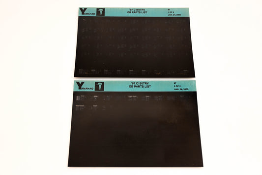 OEM Yamaha YN008-41 1997 C150TRV Outboard Parts List Microfiche Lot