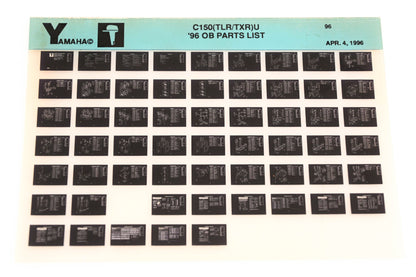 OEM Yamaha YN008-44 1996 C150(TLR/TXR)U Outboard Parts List Microfiche