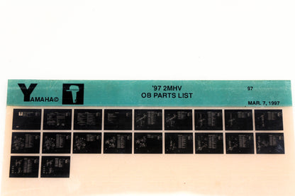 OEM Yamaha YN008-48 1997 2MHV Outboard Parts List Microfiche