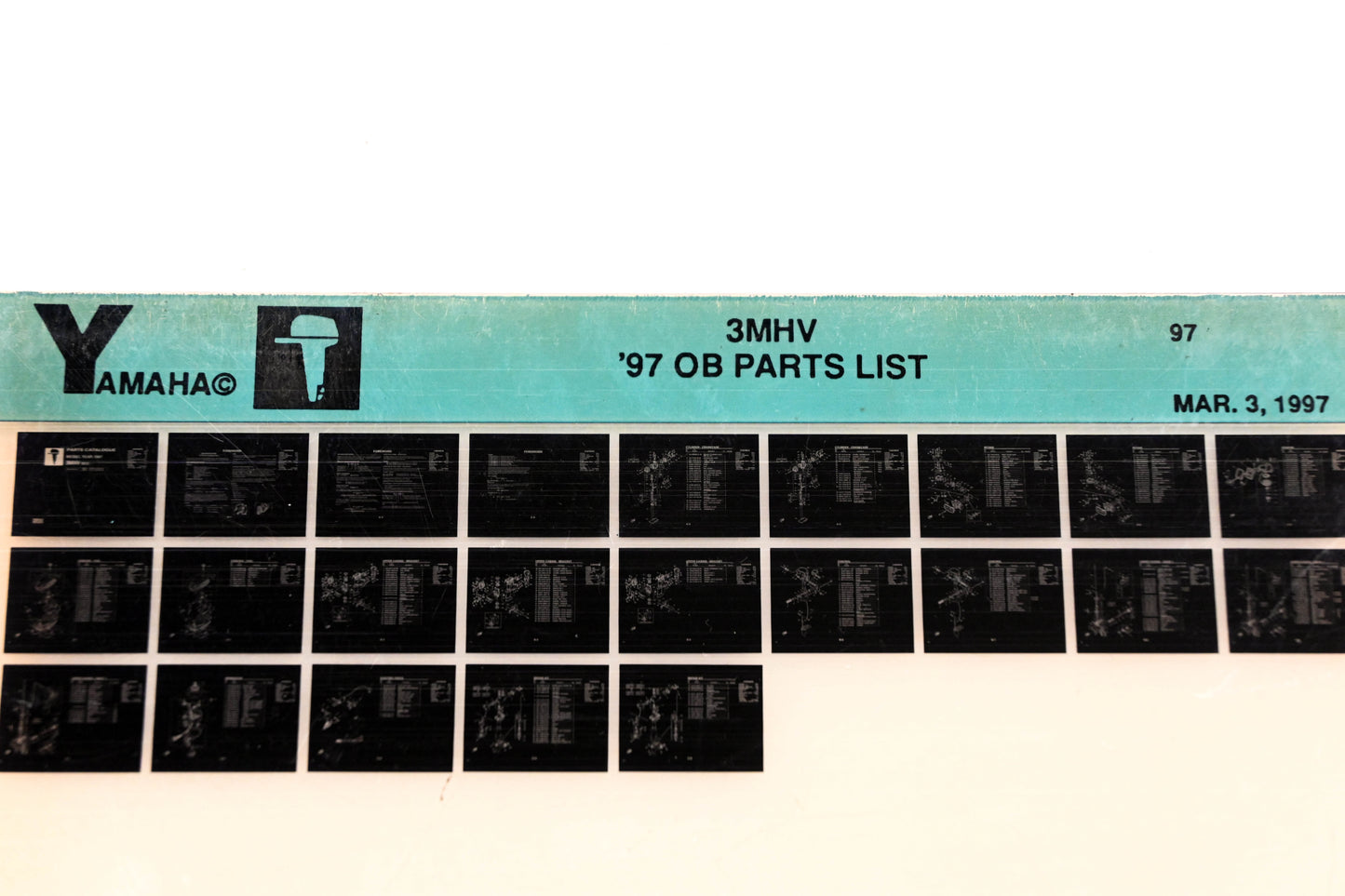 OEM Yamaha YN008-49 1997 3MHV Outboard Parts List Microfiche
