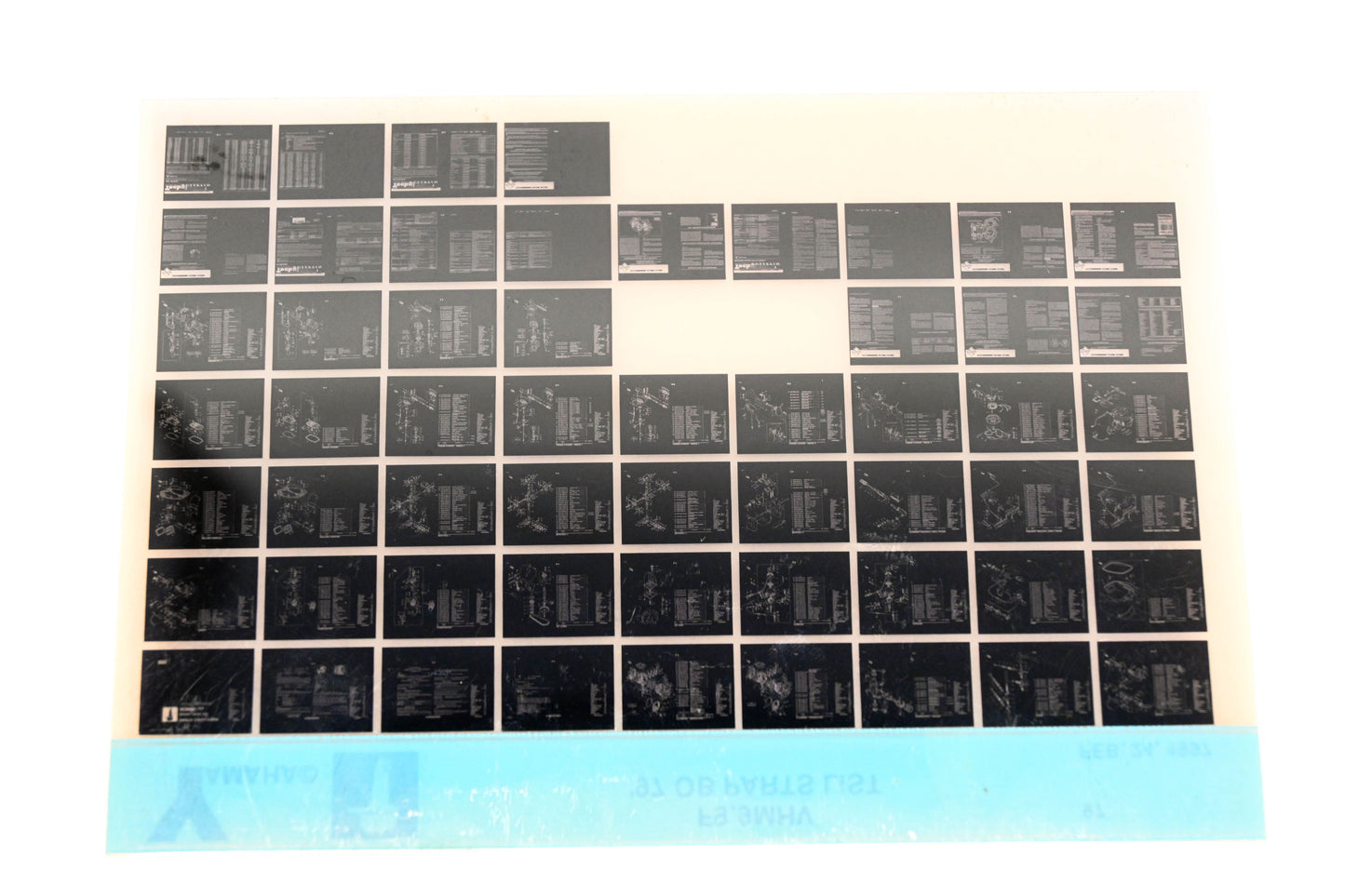 OEM Yamaha YN008-53 1997 F9.9MHV Outboard Parts List Microfiche