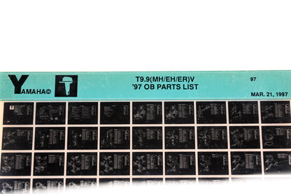 OEM Yamaha YN008-54 1997 T9.9(MH/EH/ER)V Outboard Parts List Microfiche
