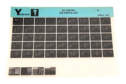 OEM Yamaha YN008-62 1997 C40TRV Outboard Parts List Microfiche