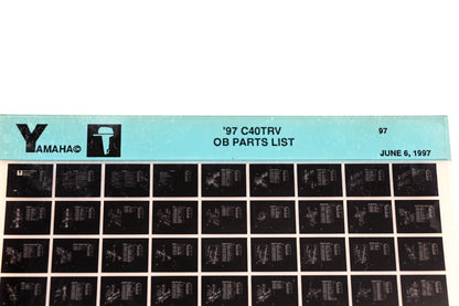 OEM Yamaha YN008-62 1997 C40TRV Outboard Parts List Microfiche